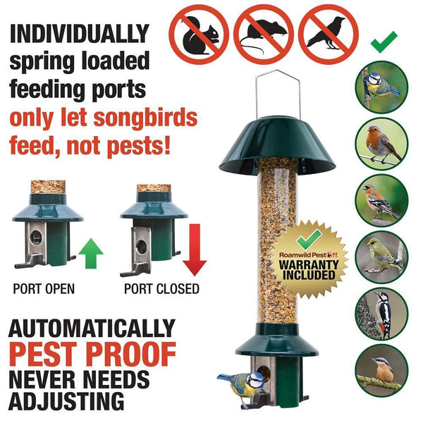 Bird Feeder - How to stop Jackdaws, Magpies Crows, Rooks & Pigeons Stealing Bird Seed From Bird Feeders.