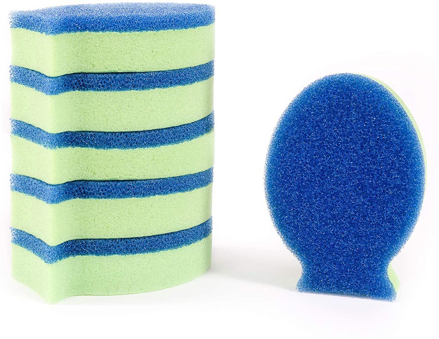 DishFish Dual Ultra-Hygenic Multi-Purpose Cleaning Sponge - Pack Of 5