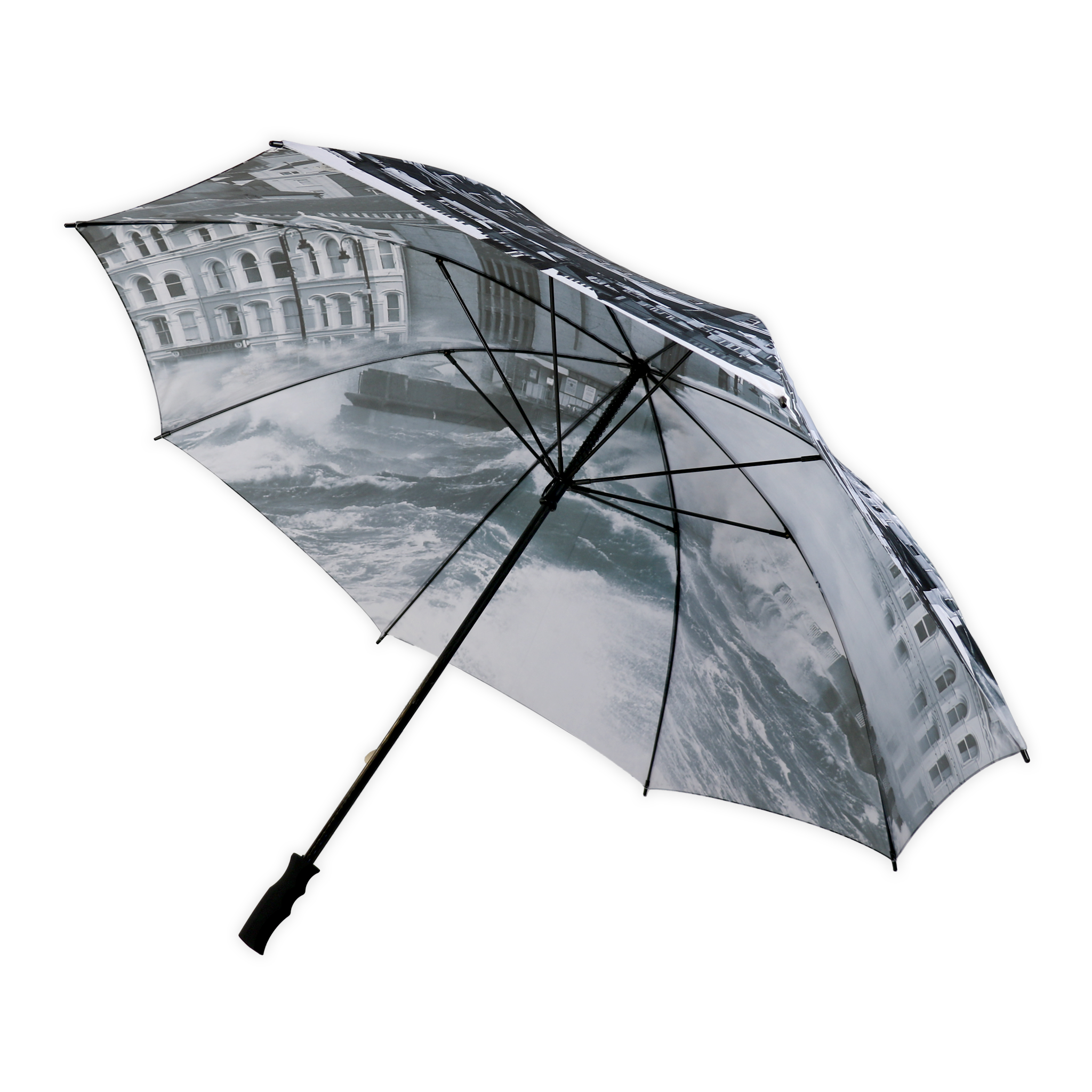 Stick Windproof Gentleman Umbrella Designs Storm proof Landscape Design