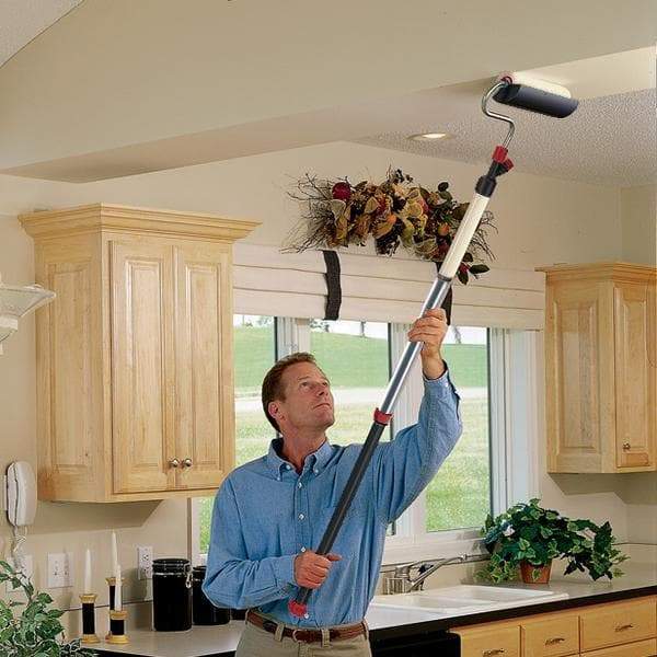 Long Reach Extendable Paint Syringe Roller – Easy Decorating For Interior and Exterior Walls & Ceilings
