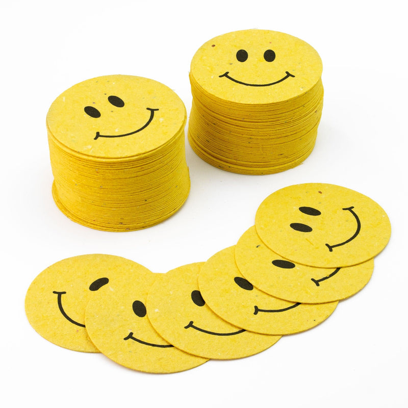 Roamwild Seeded Paper Shapes - Pack Of 100 (Smiley Face)
