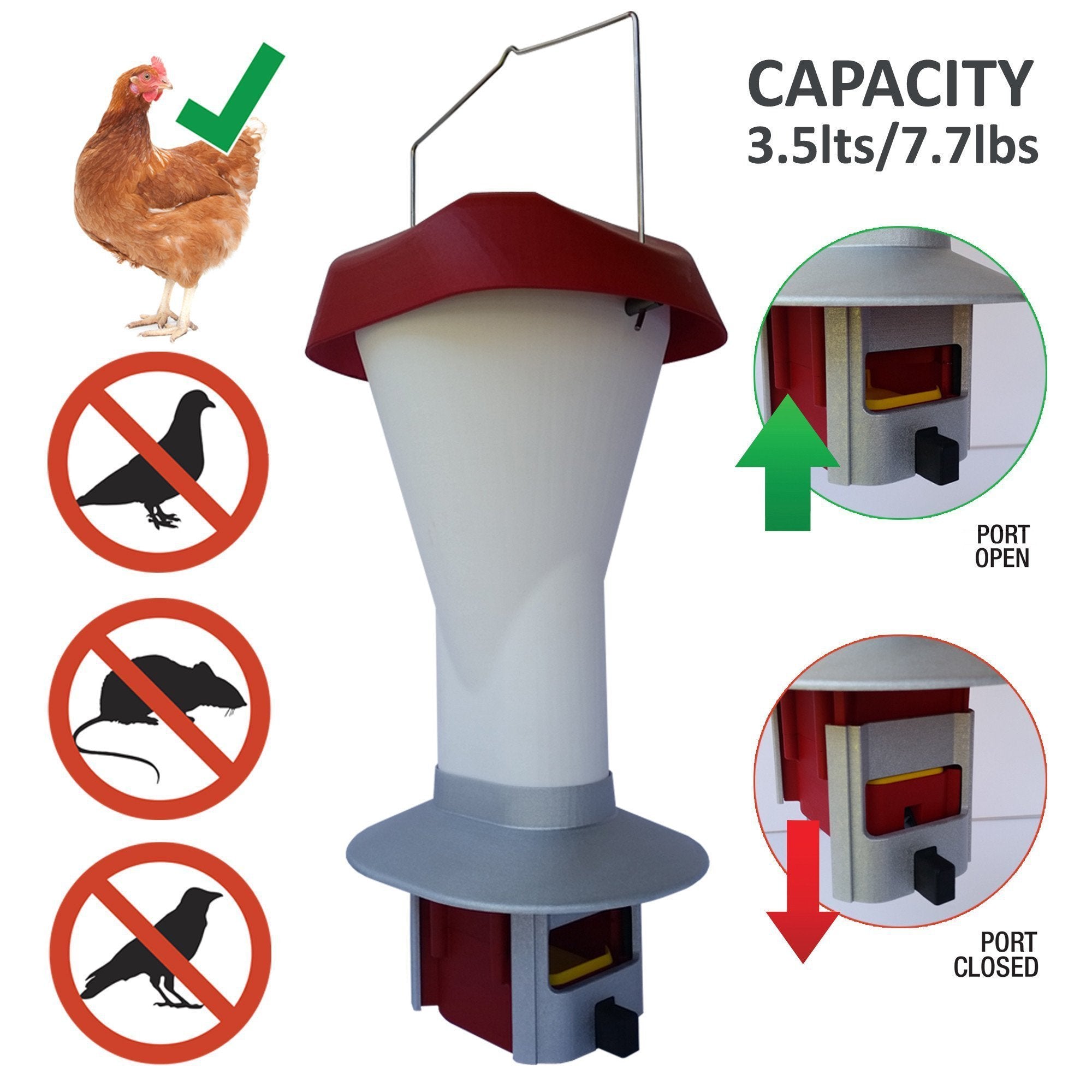 rat proof chicken feeder