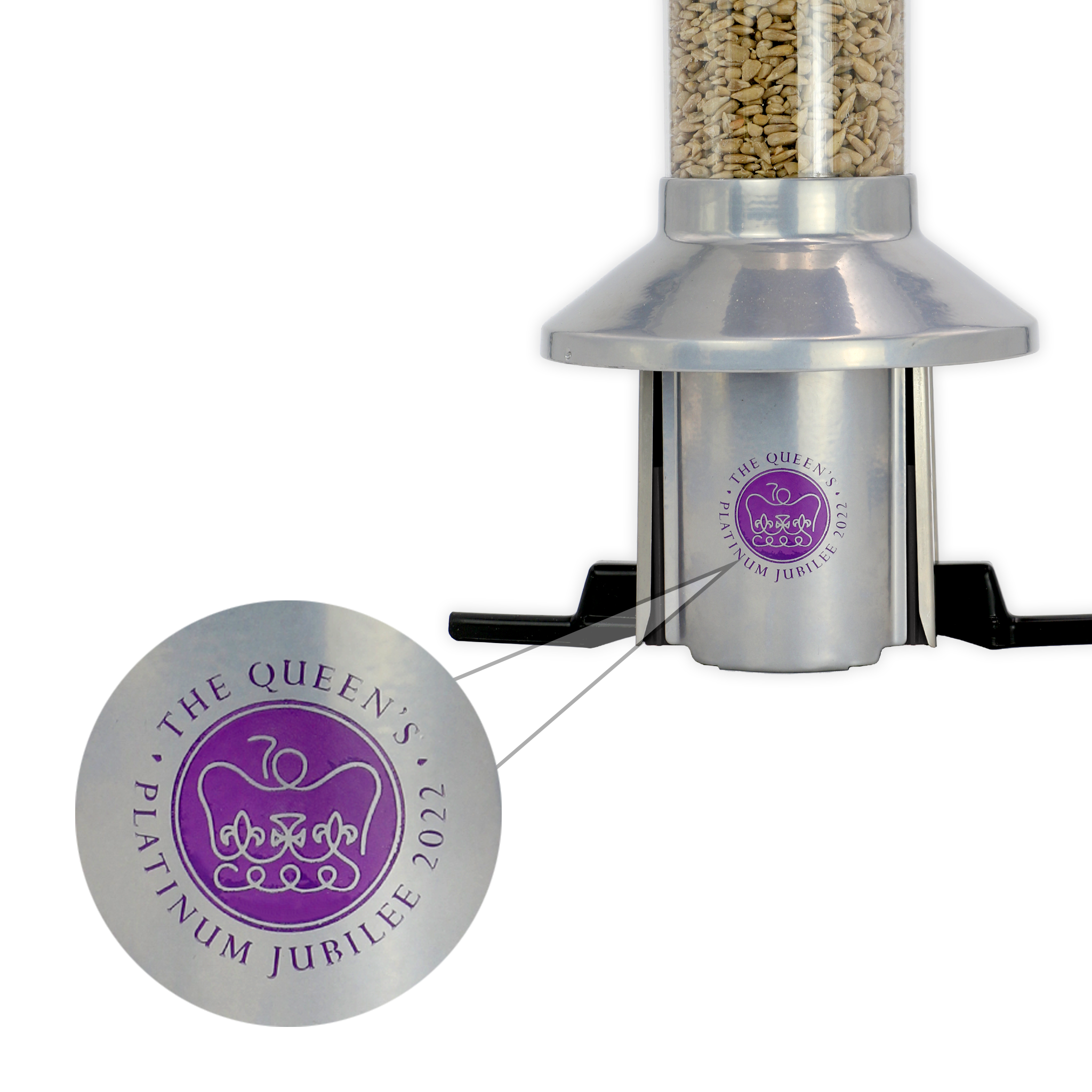 Roamwild PestOff Bird Feeder | Queen Elizabeth II Platinum Jubilee Tribute