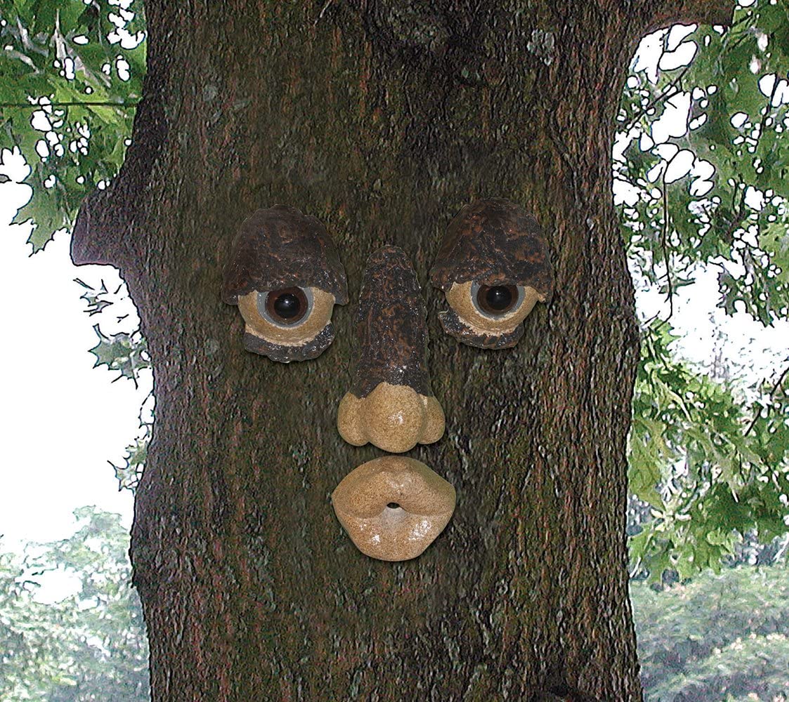 Woods International  Kissy Forest Tree Face – Fun Garden Ornament Statue