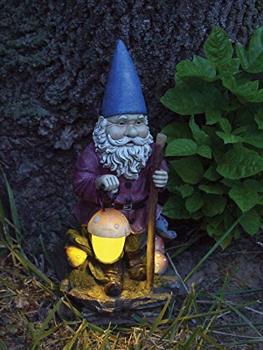 Solar Gnome Statue Garden Ornament