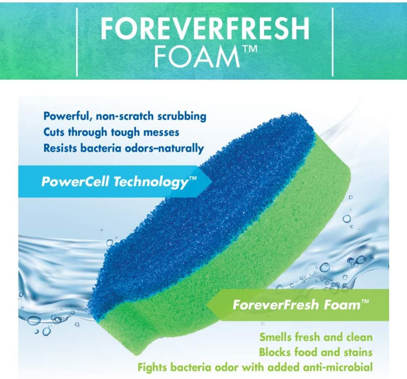 DishFish Dual Ultra-Hygenic Multi-Purpose Cleaning Sponge - Pack Of 5