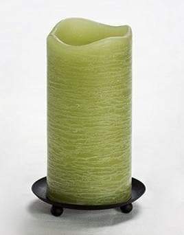 green battery candle