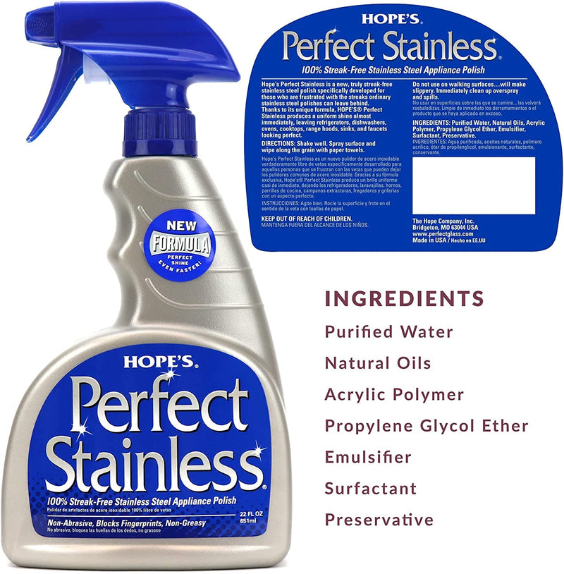 Hope's Perfect Stainless Steel Cleaner and Polish 650 ml