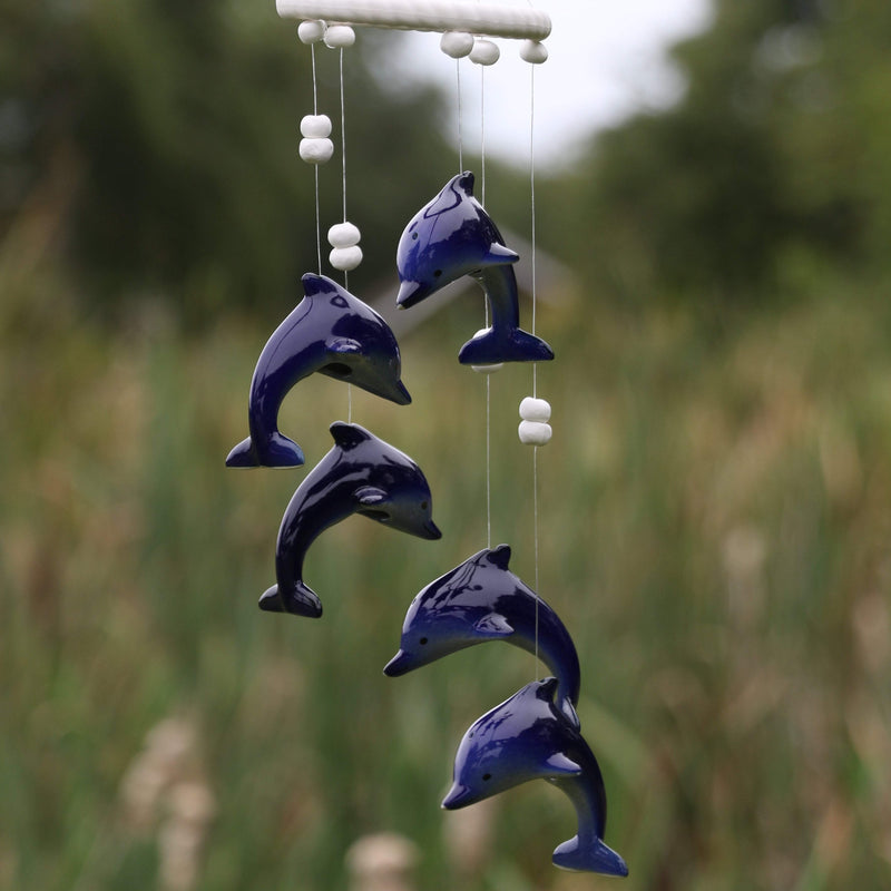 Buy ISEO Dolphin Wind Spinner 12 Inches Metal Wind Chimes for