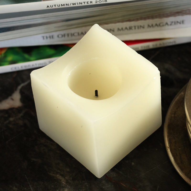 LED 2-Inch Mini Square Flameless Candles Cream, 2-Pack - These were in John Lewis