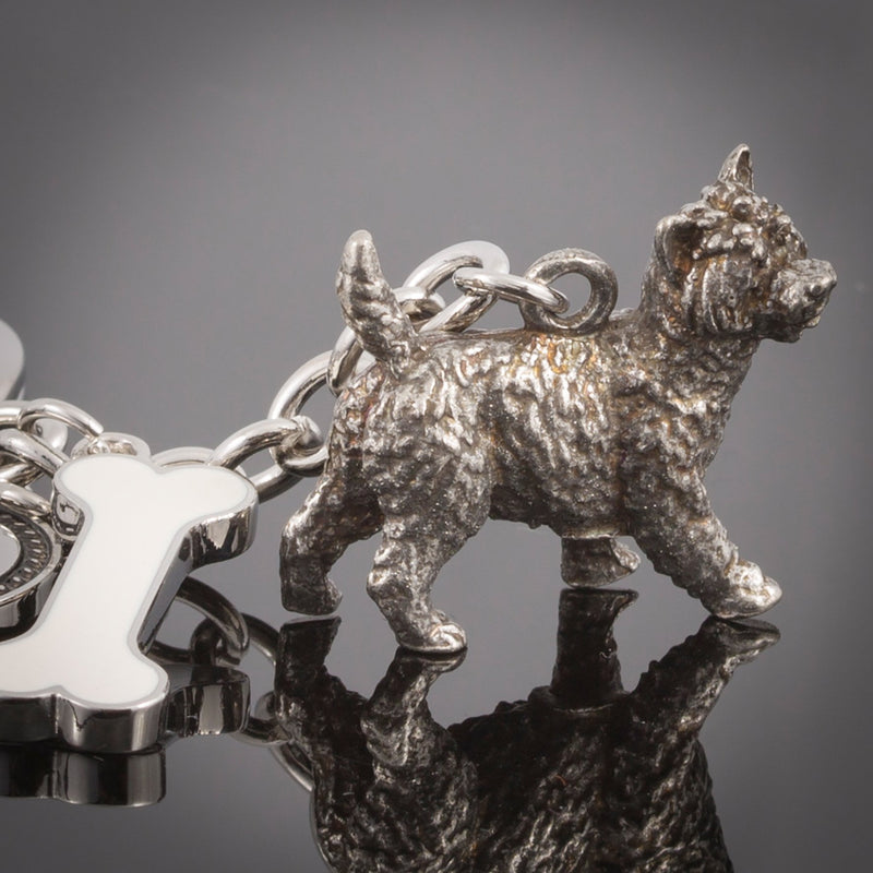 Cairn Terrier High Detailed Dog Metal Animal Keyring