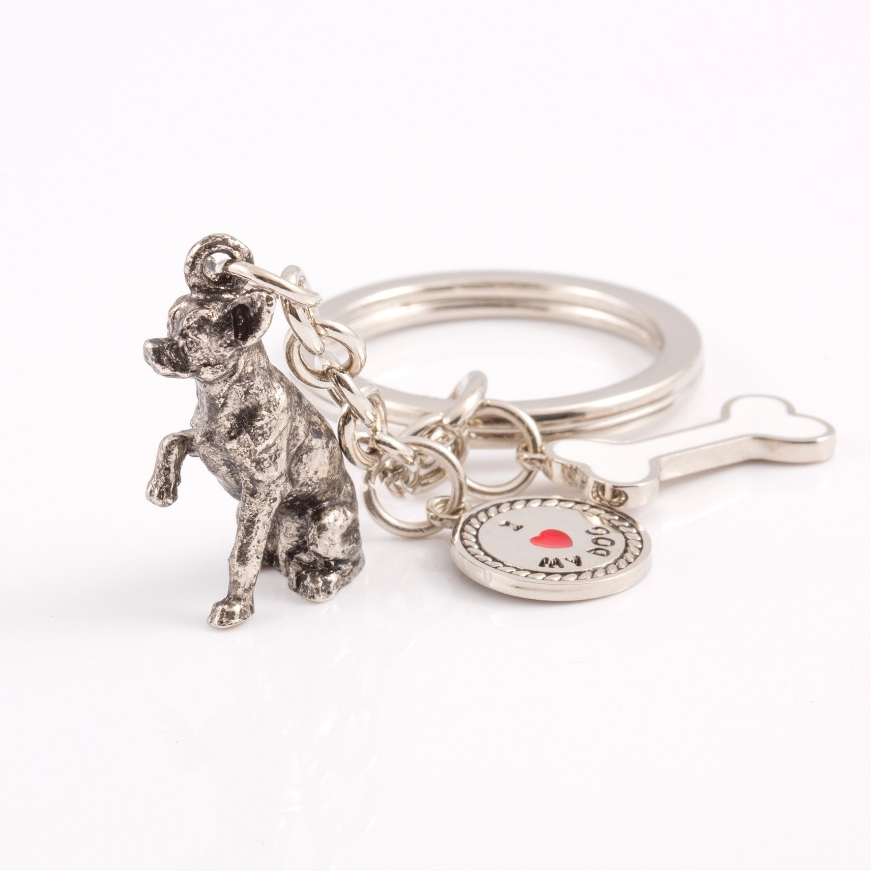 Chihuahua High Detailed Dog Metal Animal Keyring