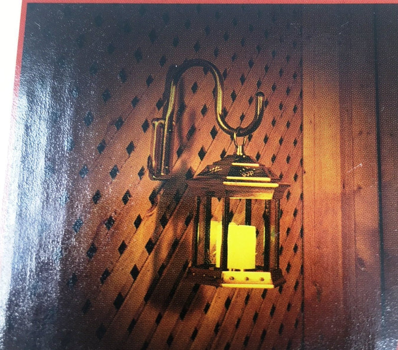 Paradise - Battery Powered Flickering Candle Lantern Pewter
