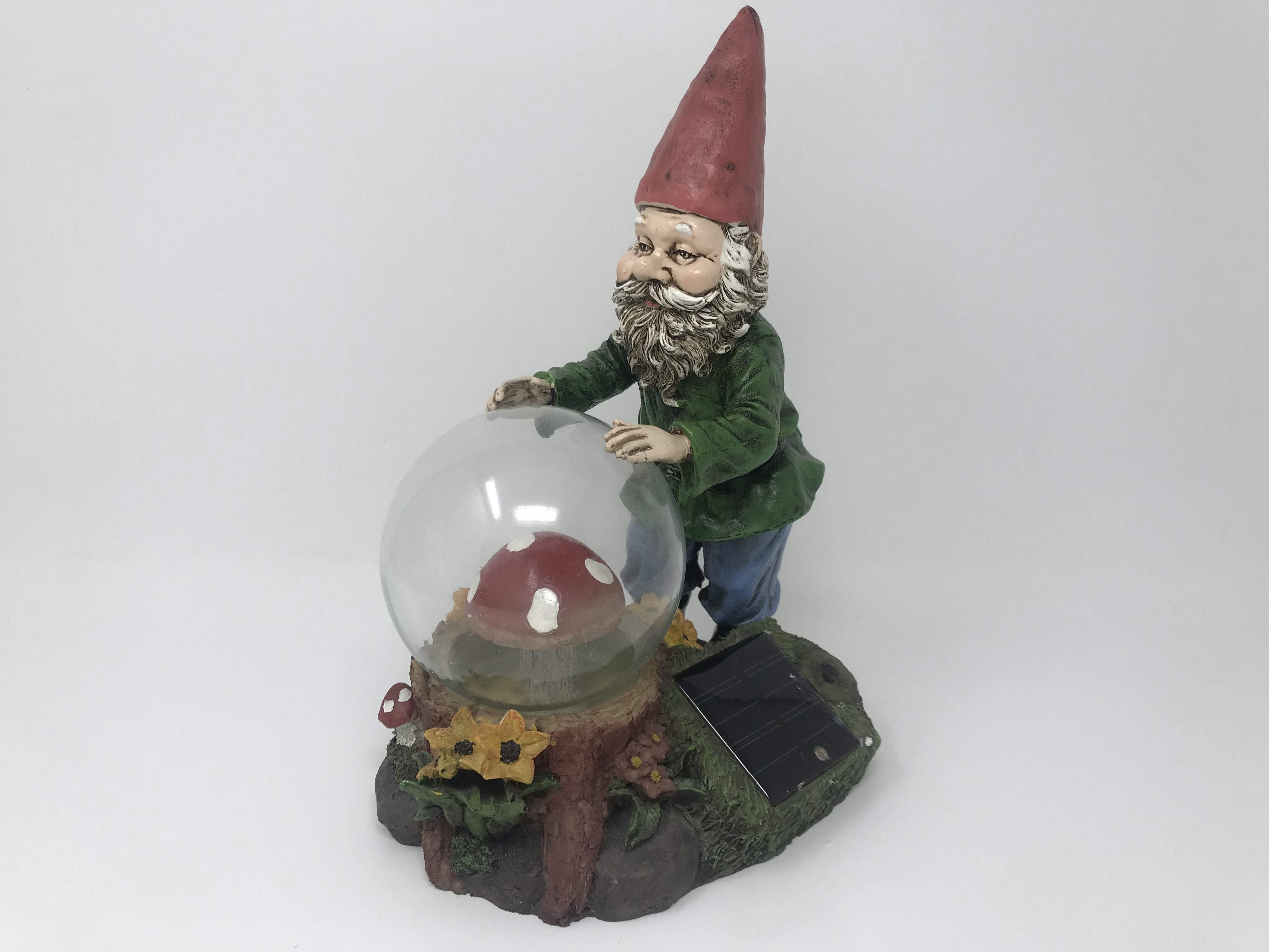 Solar Gnome Statue Garden Ornament