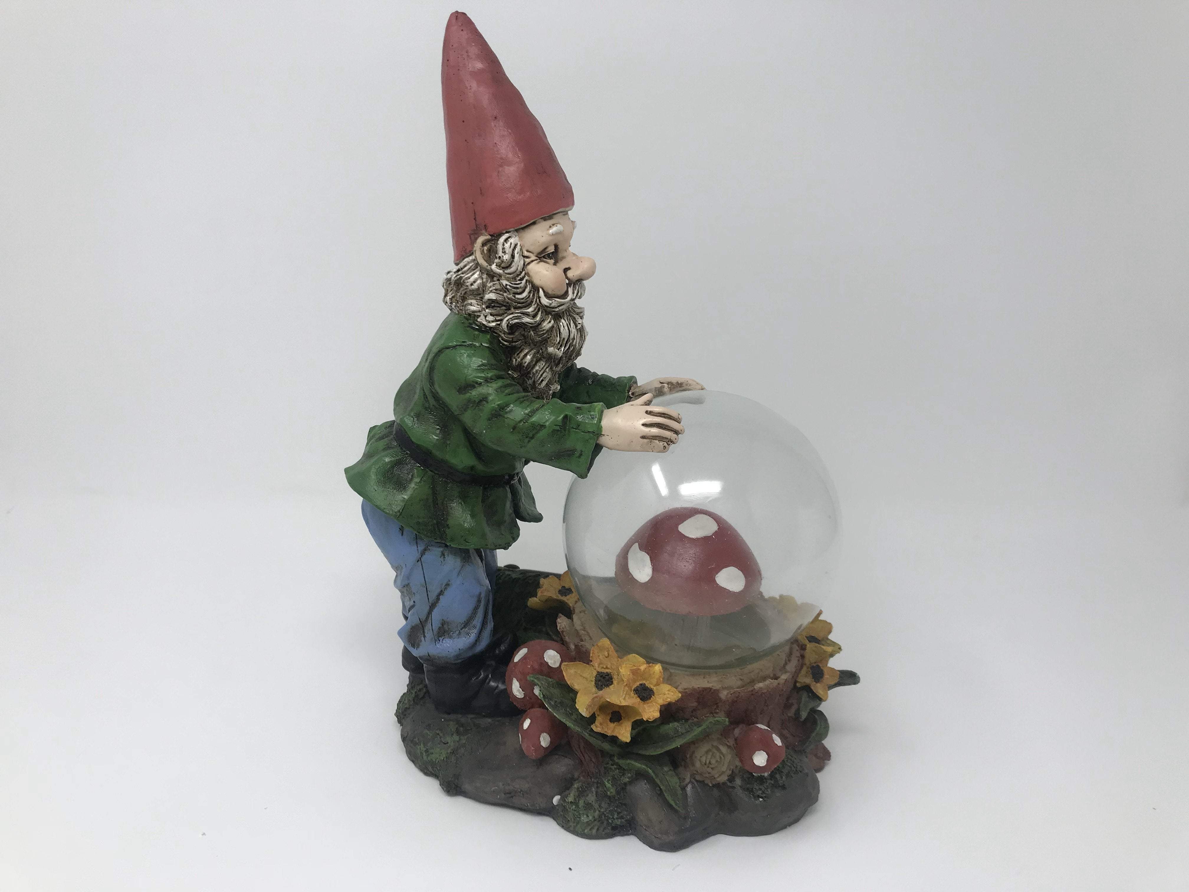 Solar Gnome Statue Garden Ornament