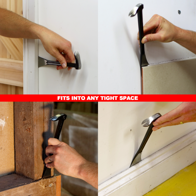 Bakuma Japanese 10 250mm Premium Pry Bar Nail Puller With Hardened Hammer Head