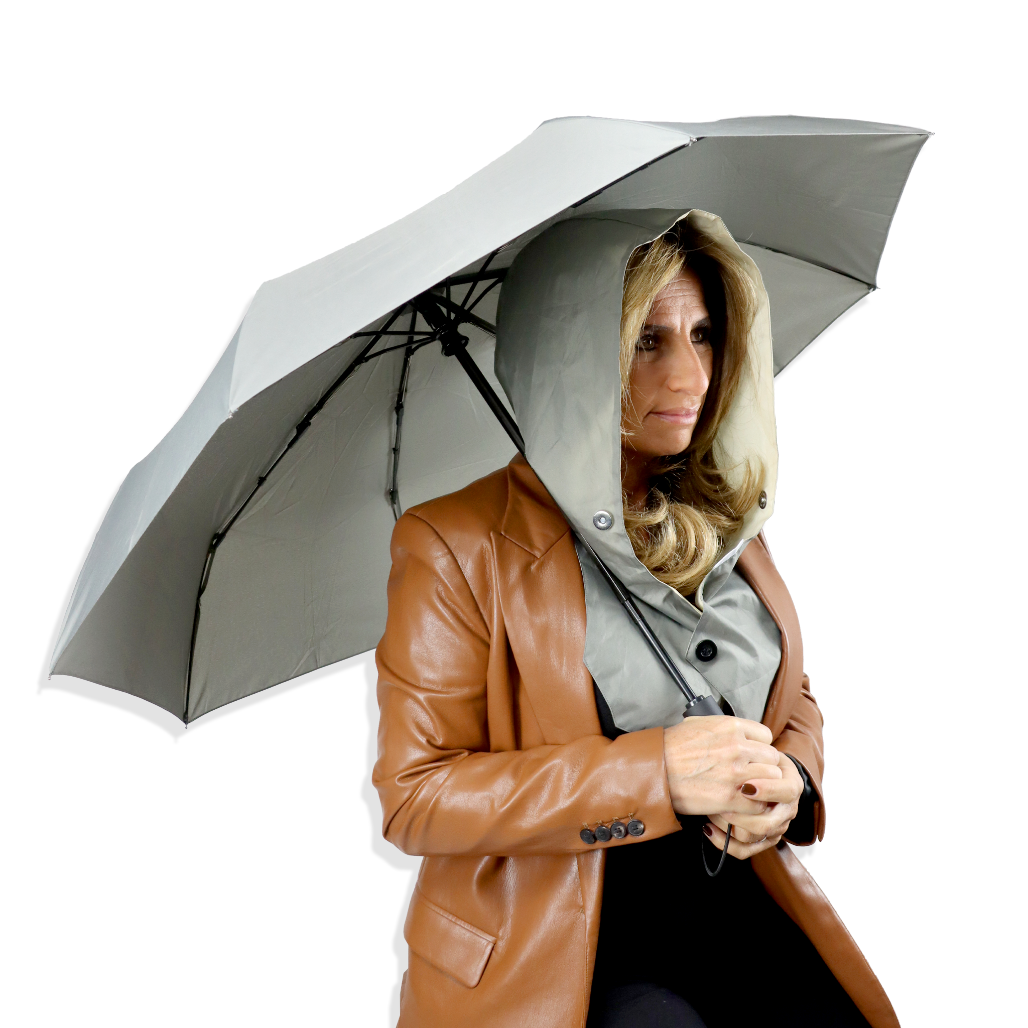 Roamwild Mi-Hood™ Plus Umbrella: The Perfect Hair Protection Solution