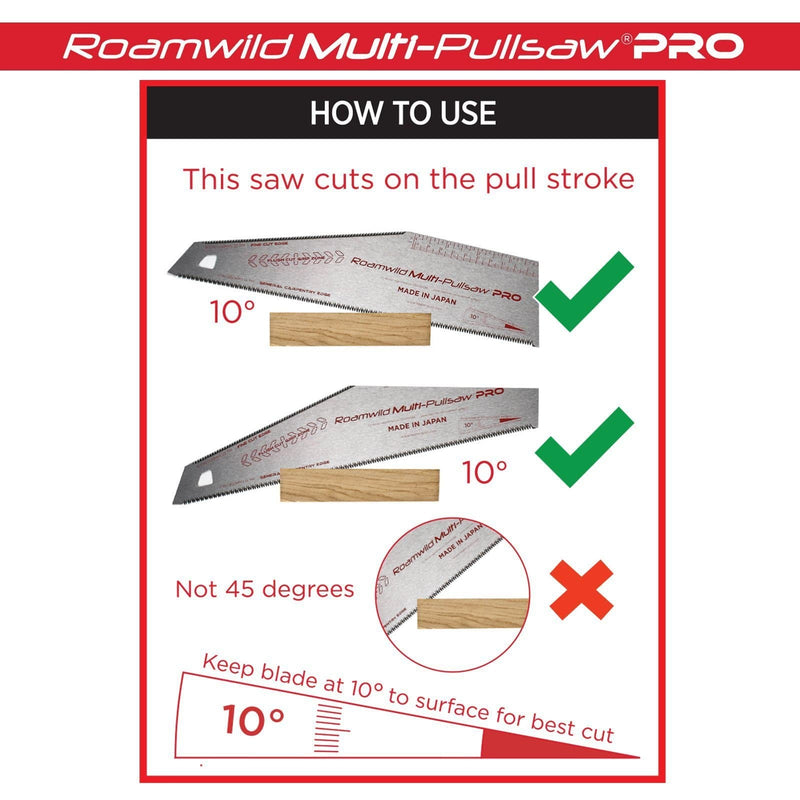 how to use a Japanese pull saw