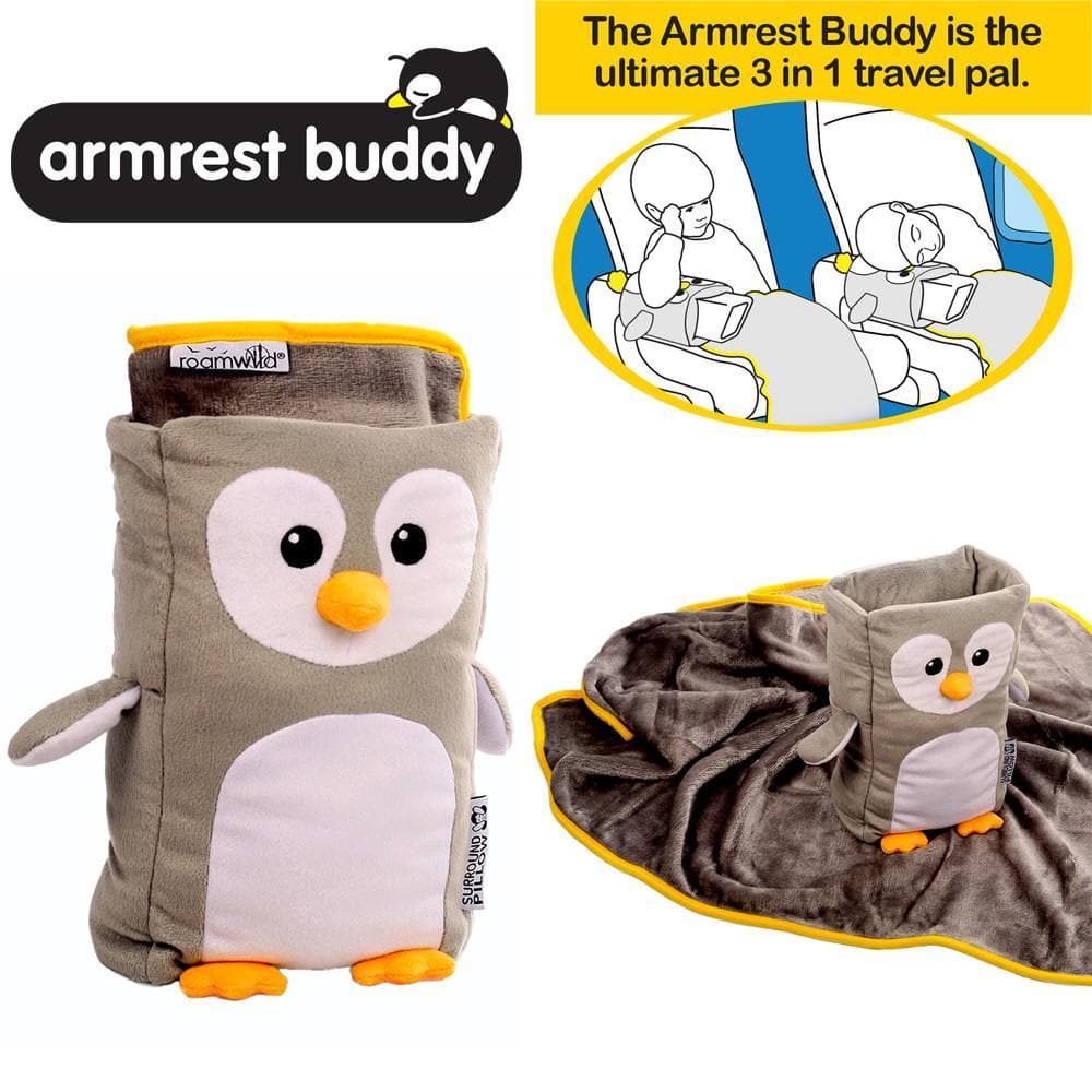 Roamwild Armrest Buddy Children's Travel Pillow & Blanket