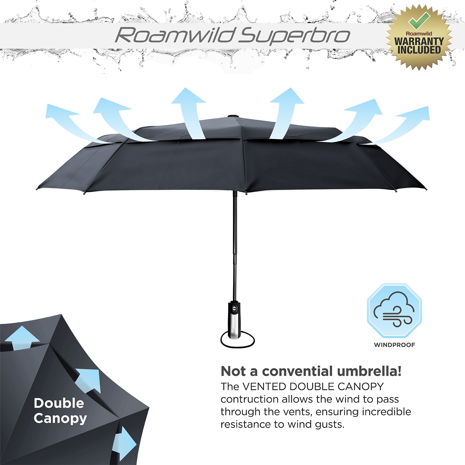 Strong travel umbrella on sale