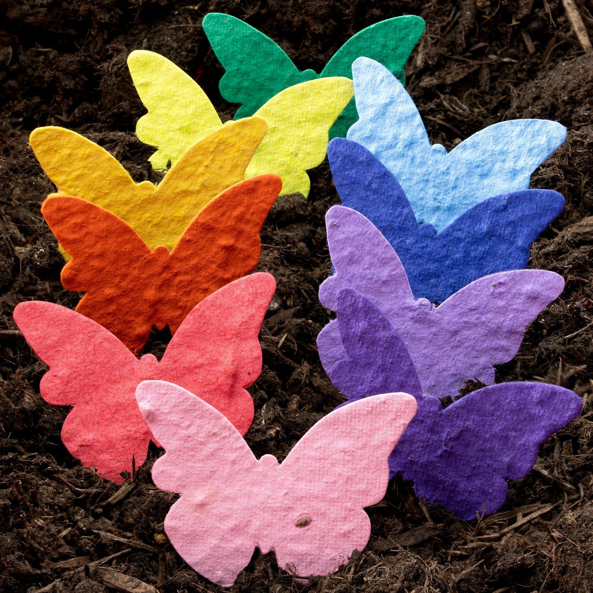 thumbnail image 2 of Handmade With Love Plantable Flower Seed Paper Butterflies – Bundle Of 25, Choose Color 2 of 5