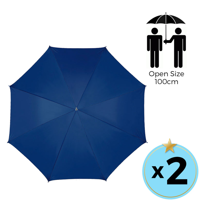 Fibreglass Wind Proof Packs of Umbrellas With Random Logos