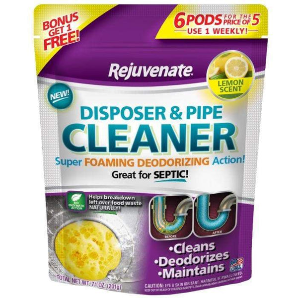 Rejuvenate Garbage Disposal and Drain Pipe Cleaner (6 Pack)