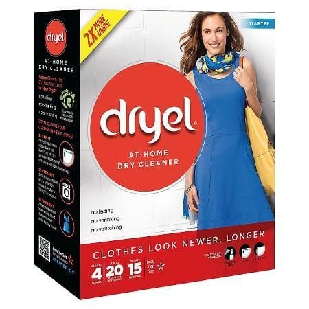 Dryel At-Home Dry Cleaning Starter Kit With Bag, Breeze Clean Boost Scent