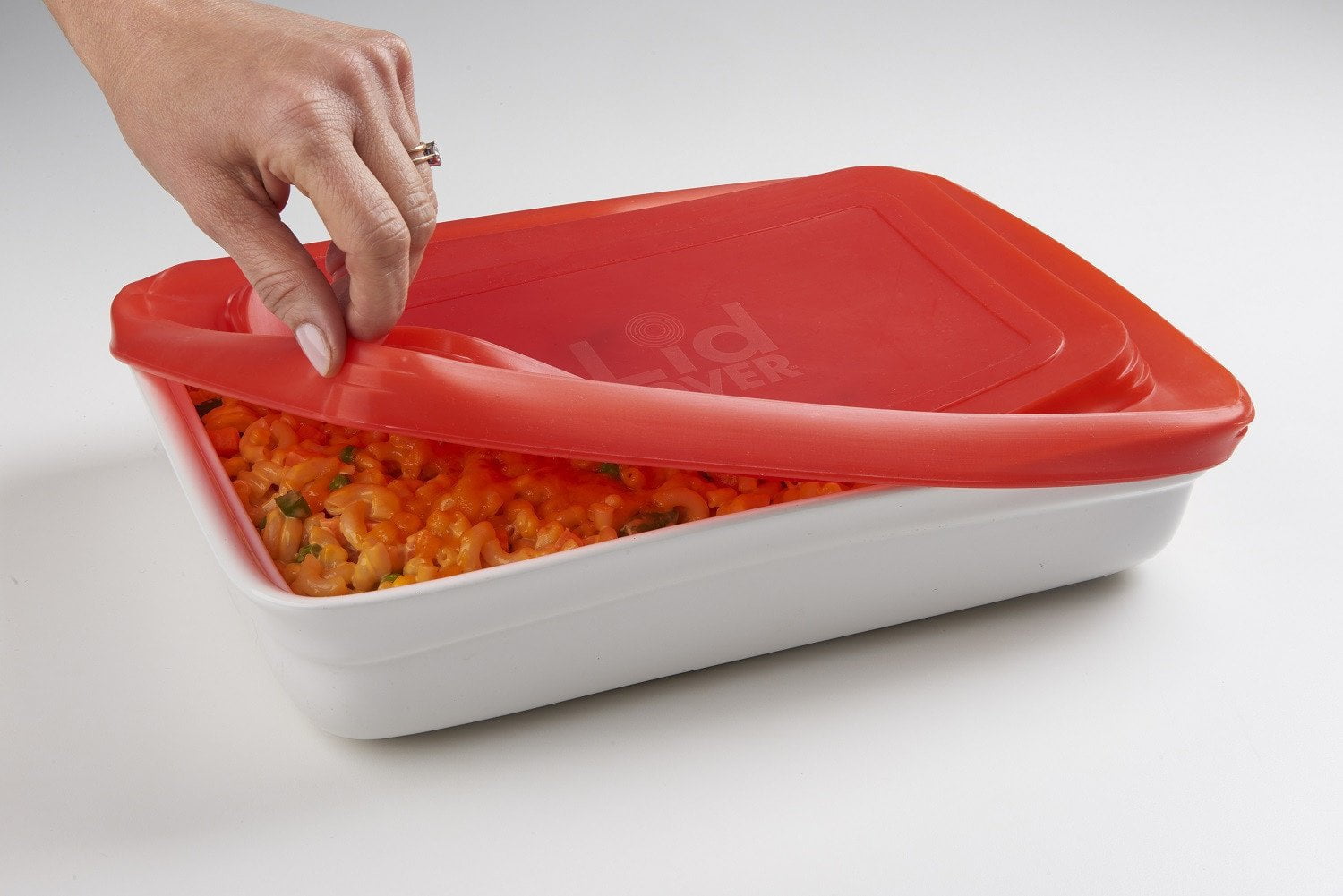 LidLover Rectangular - Snug Seal For Food, Protects Food & Makes Transporting a Breeze