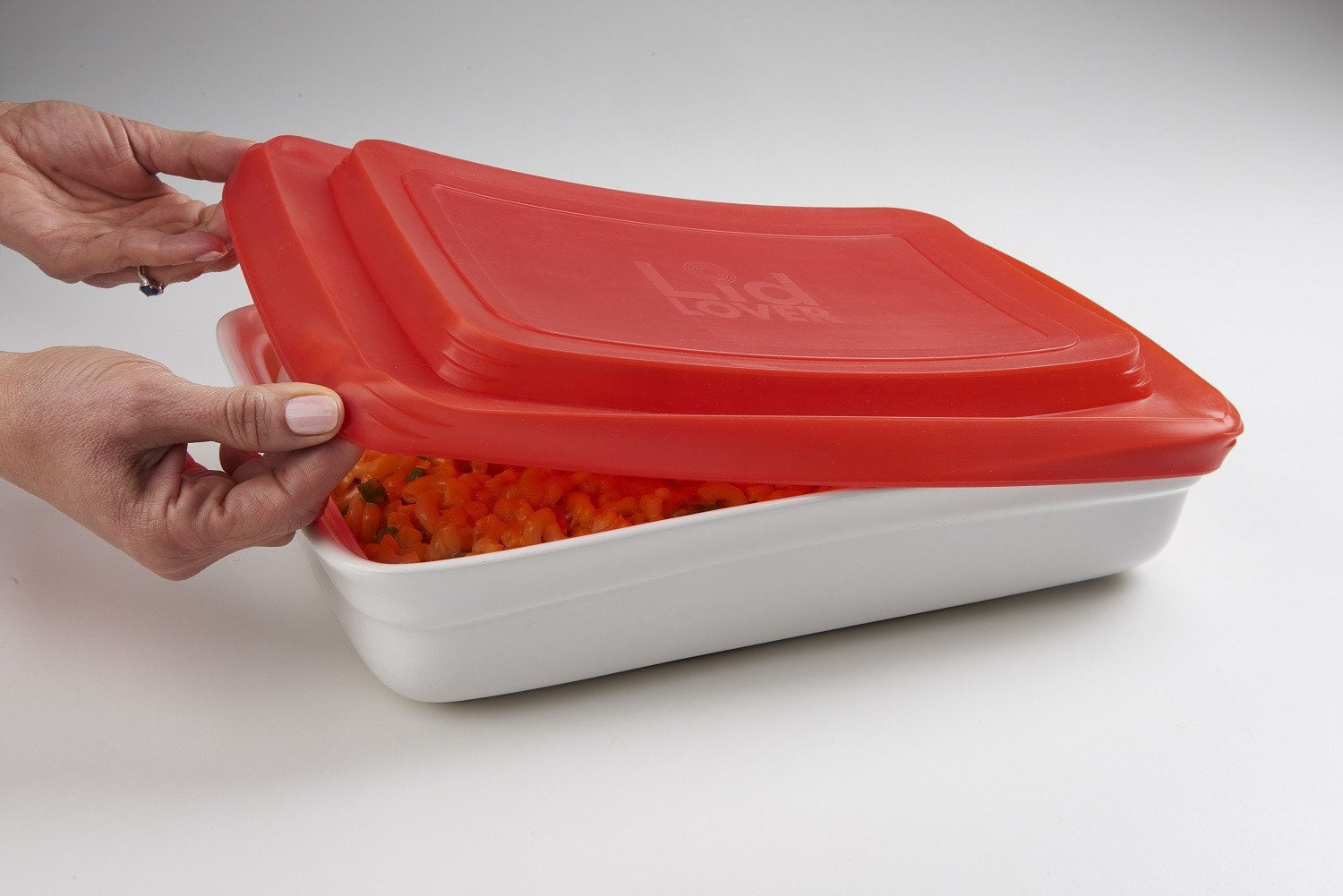 LidLover Rectangular - Snug Seal For Food, Protects Food & Makes Transporting a Breeze