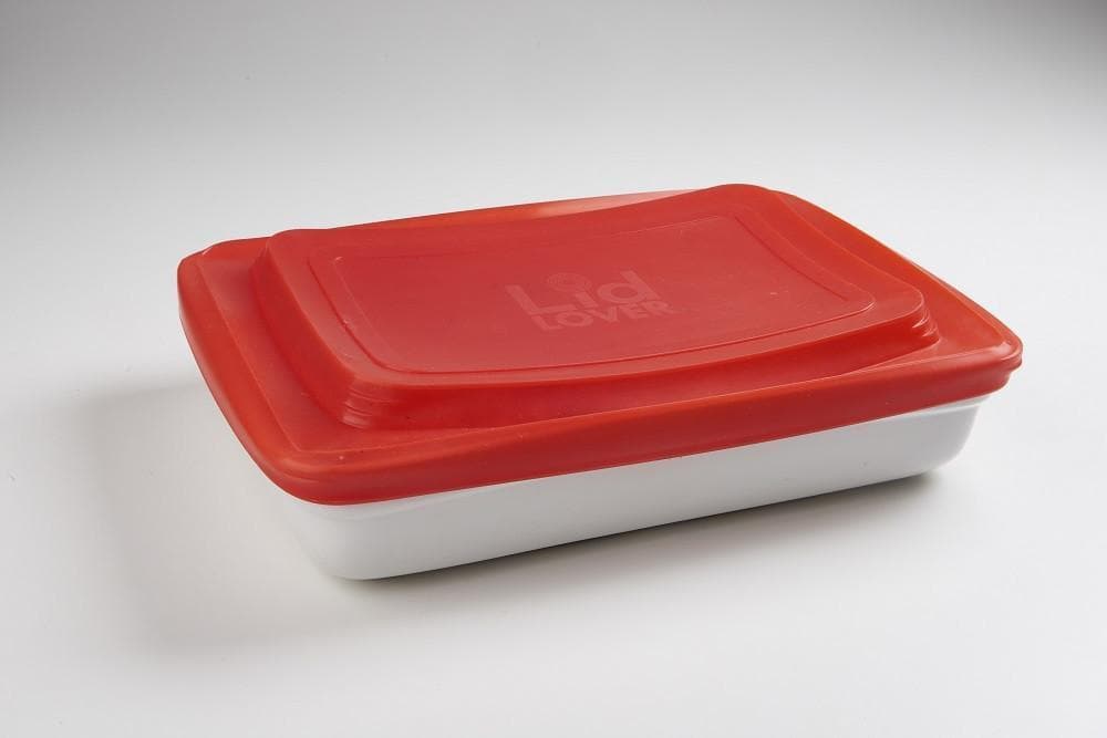 LidLover Rectangular - Snug Seal For Food, Protects Food & Makes Transporting a Breeze