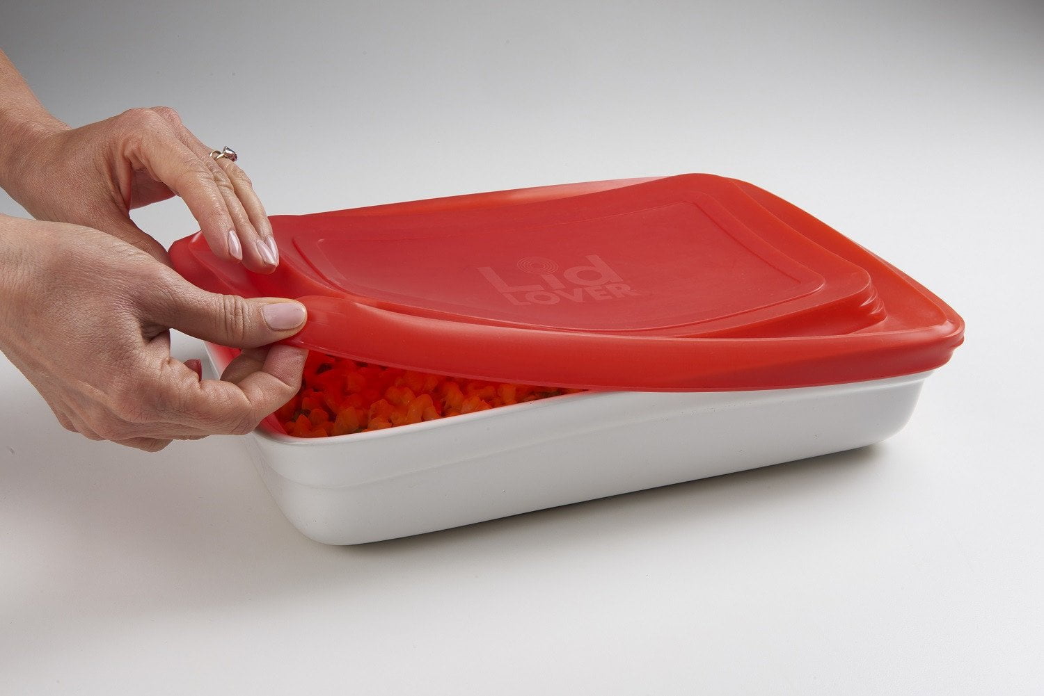 LidLover Rectangular - Snug Seal For Food, Protects Food & Makes Transporting a Breeze