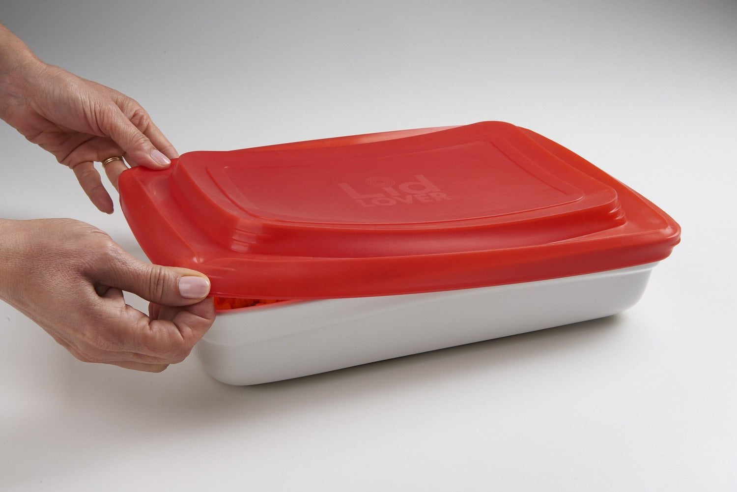 LidLover Rectangular - Snug Seal For Food, Protects Food & Makes Transporting a Breeze