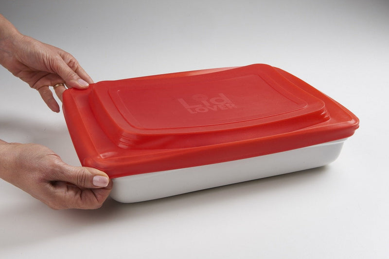 LidLover Rectangular - Snug Seal For Food, Protects Food & Makes Transporting a Breeze