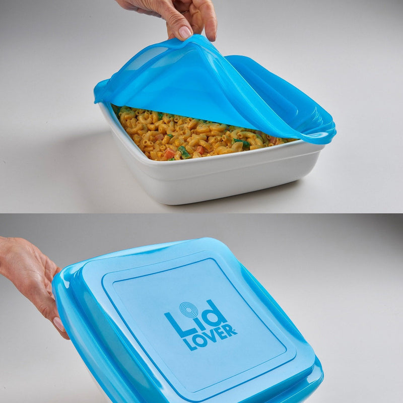 LidLover Square - Snug Food Seal, Protects Food & Makes Transporting a Breeze